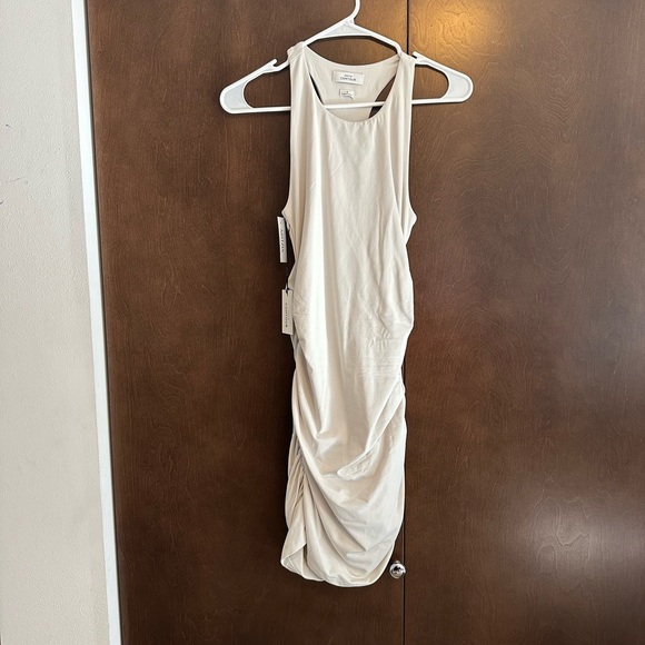 Aritzia Babaton Contour Ruched Racer Mini Dress. NWT - Picture 2 of 5